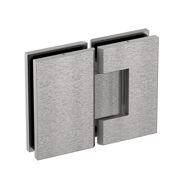 Stealth Glass to Glass 180 Degree  Hinge Satin Nickel