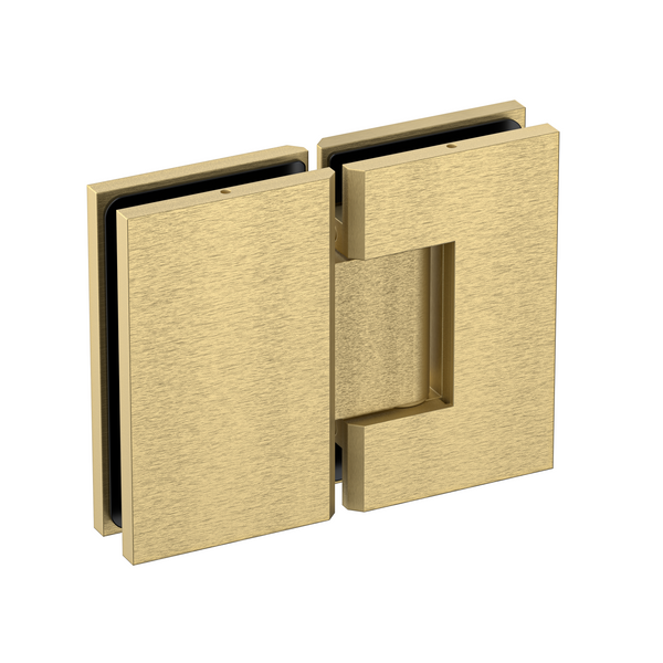 Stealth Glass to Glass 180 Degree Hinge Soft Gold Brushed