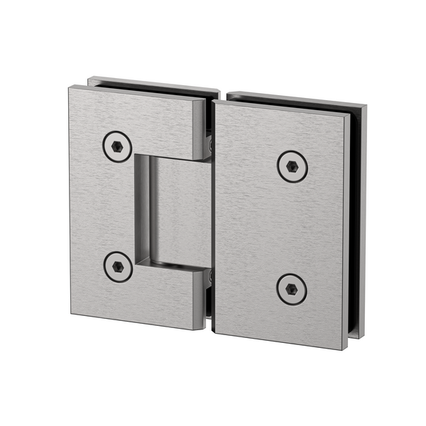 Boston Glass to Glass 180 Degree Hinge Satin Nickel