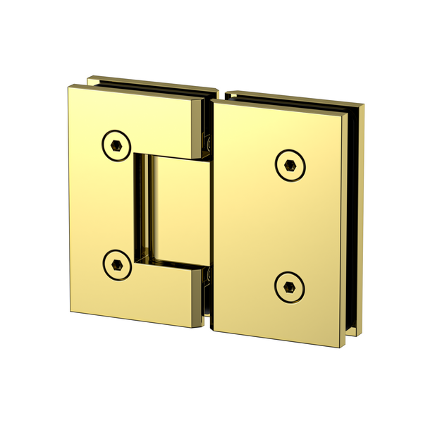 Boston Glass to Glass 180 Degree Hinge Polished Gold