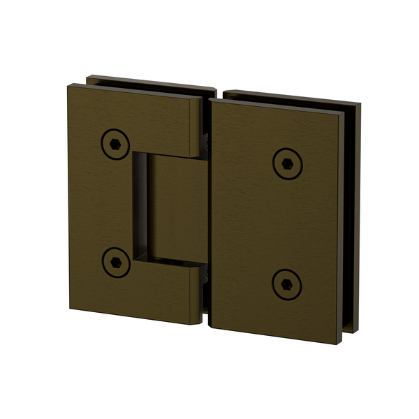 Boston Glass to Glass 180 Degree Hinge Antique Brass