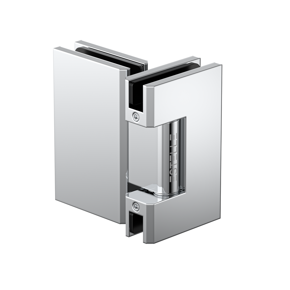 Boston Glass to Glass 180 Degree Hinge Polished Chrome