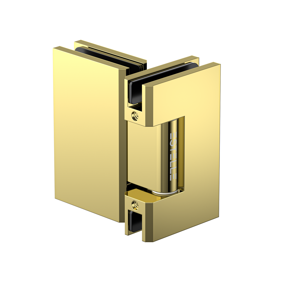 Boston Glass to Glass 180 Degree Hinge Polished Gold