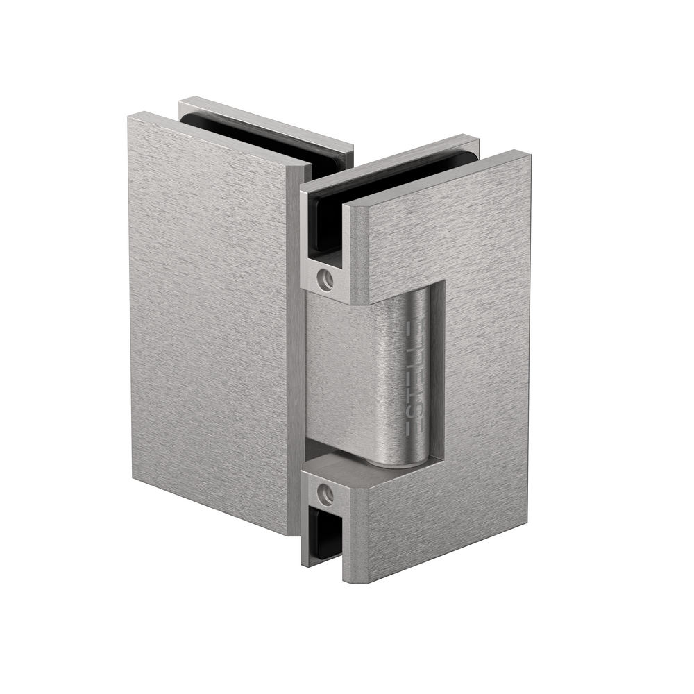 Boston Glass to Glass 180 Degree Hinge Satin Nickel