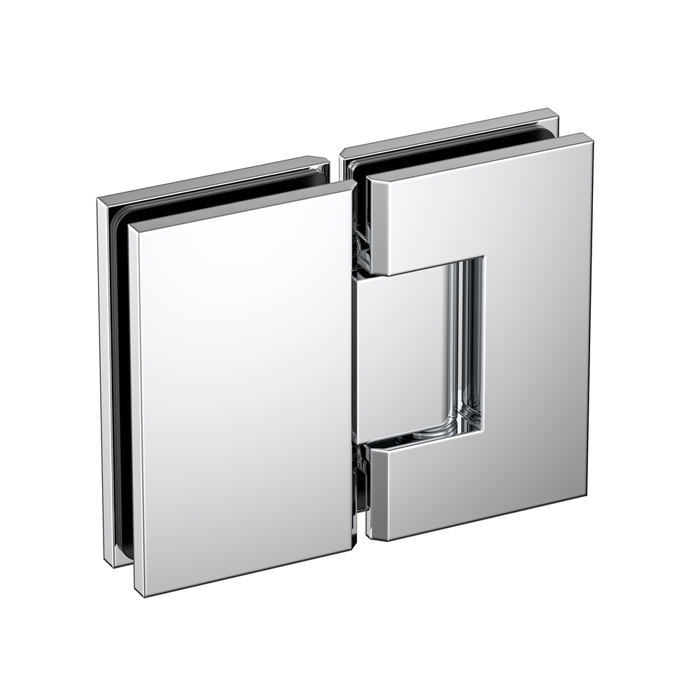 Boston Glass to Glass 180 Degree Hinge Polished Chrome