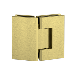 Stealth Glass to Glass 135 Degree Hinge Brushed Brass