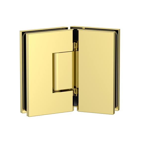 Stealth Glass to Glass 135 Degree Hinge Polished Gold