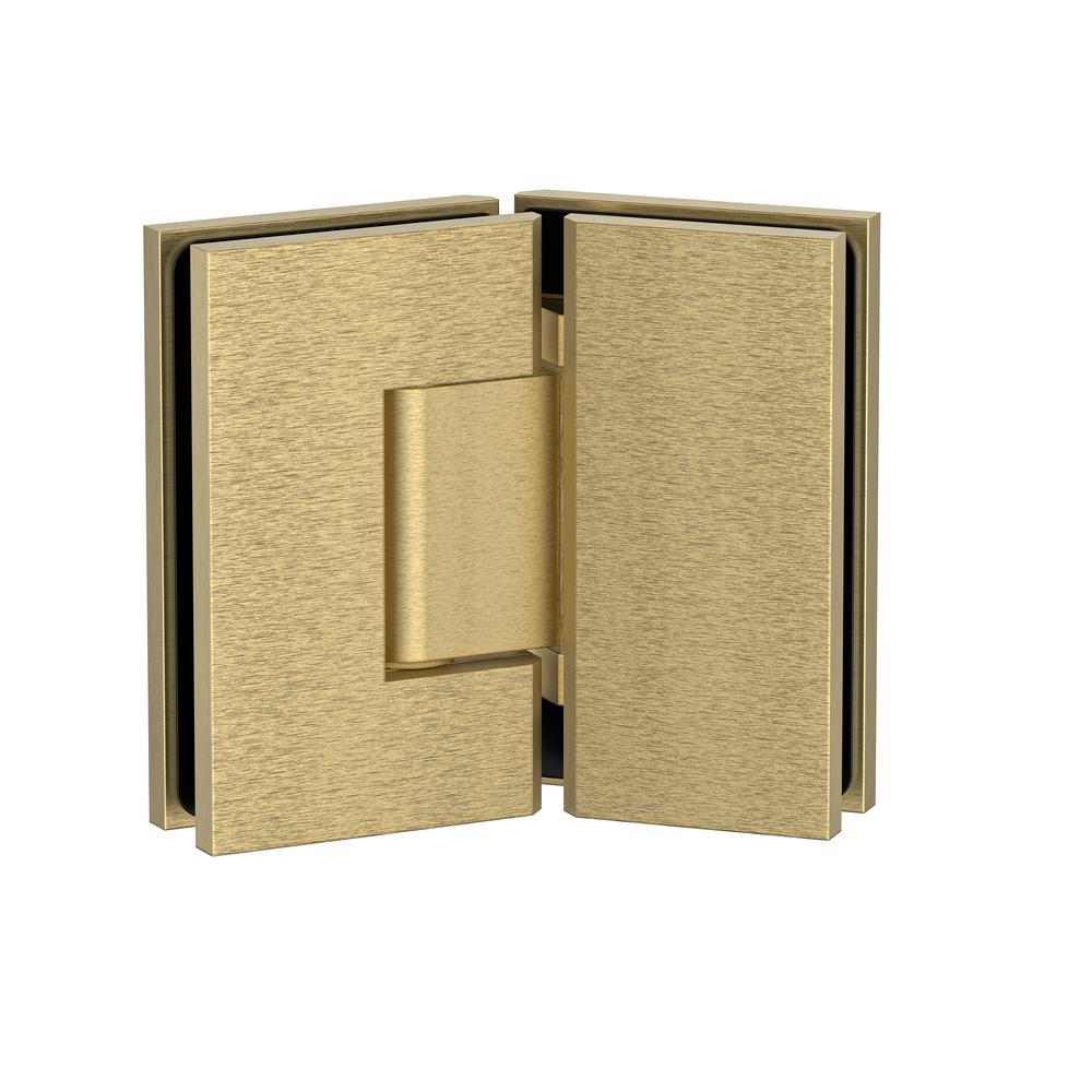 Stealth Glass to Glass 135 Degree Hinge Soft Gold Brushed