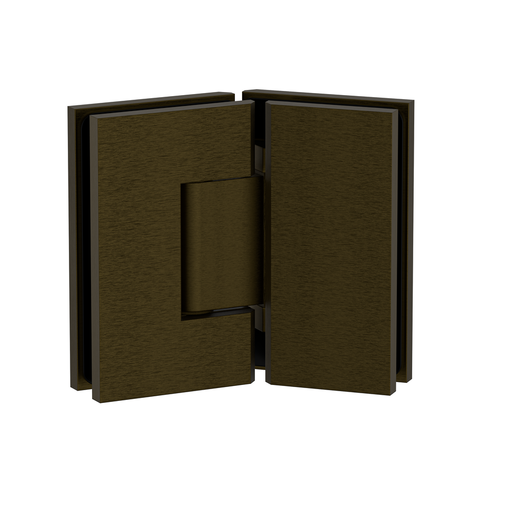 Stealth Glass to Glass Hinge 135 Degree Hinge Antique Brass