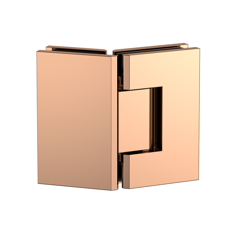 Boston Glass to Glass 135 Degree Hinge Polished Rose Gold