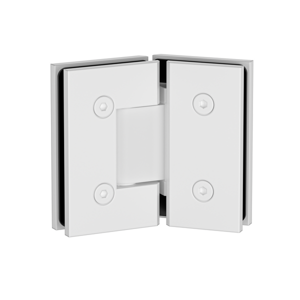 Boston Glass to Glass 135 Degree Hinge White