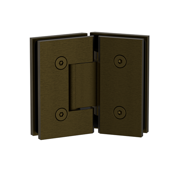 Boston Glass to Glass 135 Degree Hinge Antique Brass