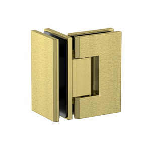Stealth Glass to Glass 90 Degree Hinge Brushed Brass