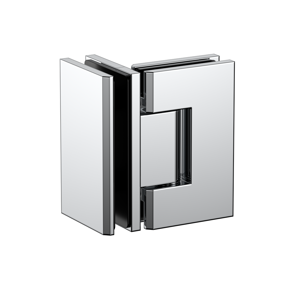 Stealth Glass to Glass 90 Degree Hinge Polished Chrome