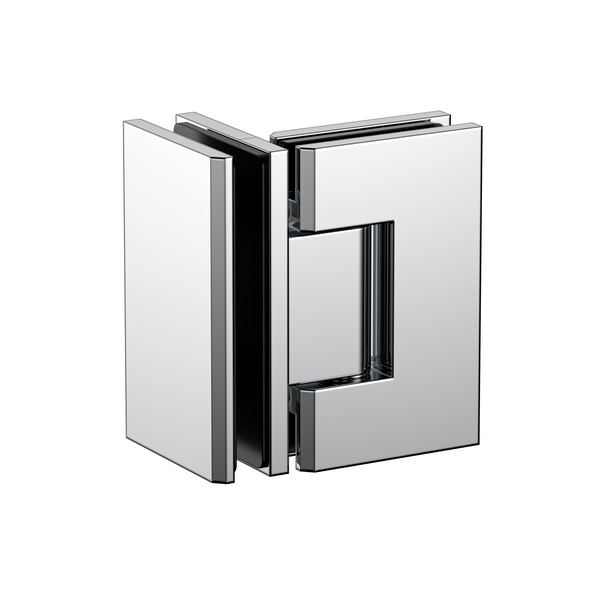 Stealth Glass to Glass 90 Degree Hinge Polished Chrome