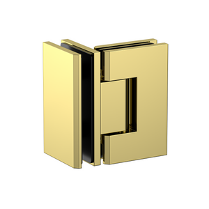 Stealth Glass to Glass 90 Degree Hinge Polished Gold