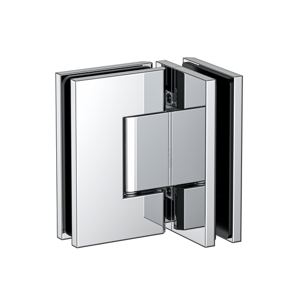 Stealth Glass to Glass 90 Degree Hinge Polished Chrome