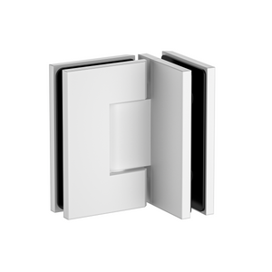 Stealth Glass to Glass 90 Degree Hinge White