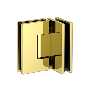 Stealth Glass to Glass 90 Degree Hinge Polished Gold