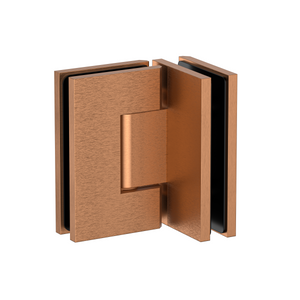 Stealth Glass to Glass 90 Degree Hinge Brushed Rose Gold