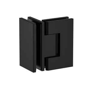 Boston Heavy Duty Glass to Glass 90 Degree Hinge Matte Black
