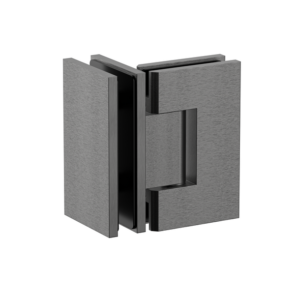 Boston Glass to Glass Hinge 90 Degree Hinge Brushed Gun Metal