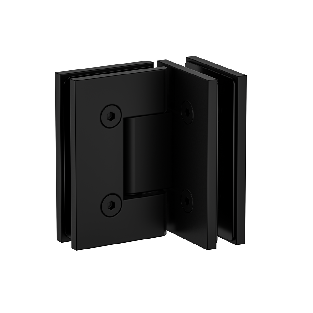 Boston Glass to Glass 90 Degree Hinge Matte Black