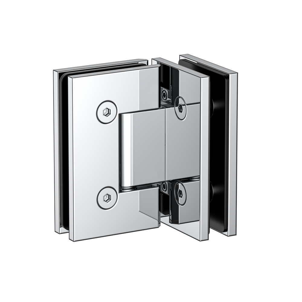 Boston Glass to Glass 90 Degree Hinge Polished Chrome