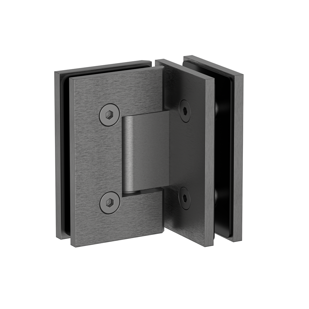 Boston Glass to Glass Hinge 90 Degree Hinge Brushed Gun Metal