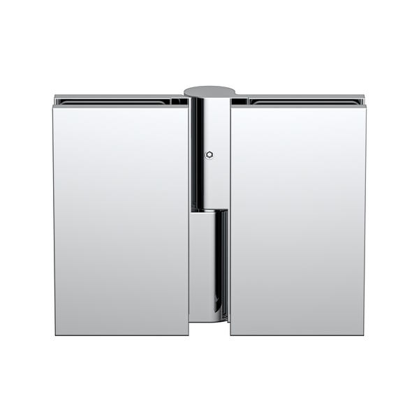 polished chrome bi-fold hinge