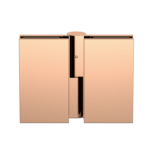 Boston Heavy Duty Glass to Glass Left Hand Bifold Hinge Polished Rose Gold