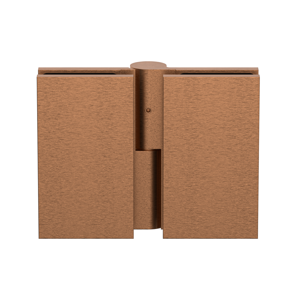 Boston Heavy Duty Glass to Glass Left Hand Bifold Hinge Brushed Rose Gold
