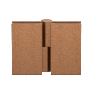 Boston Heavy Duty Glass to Glass Left Hand Bifold Hinge Brushed Rose Gold