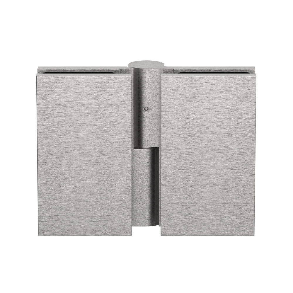 Boston Heavy Duty Glass to Glass Left Hand Bifold Hinge Satin Nickel