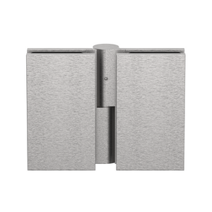 Boston Heavy Duty Glass to Glass Left Hand Bifold Hinge Satin Nickel