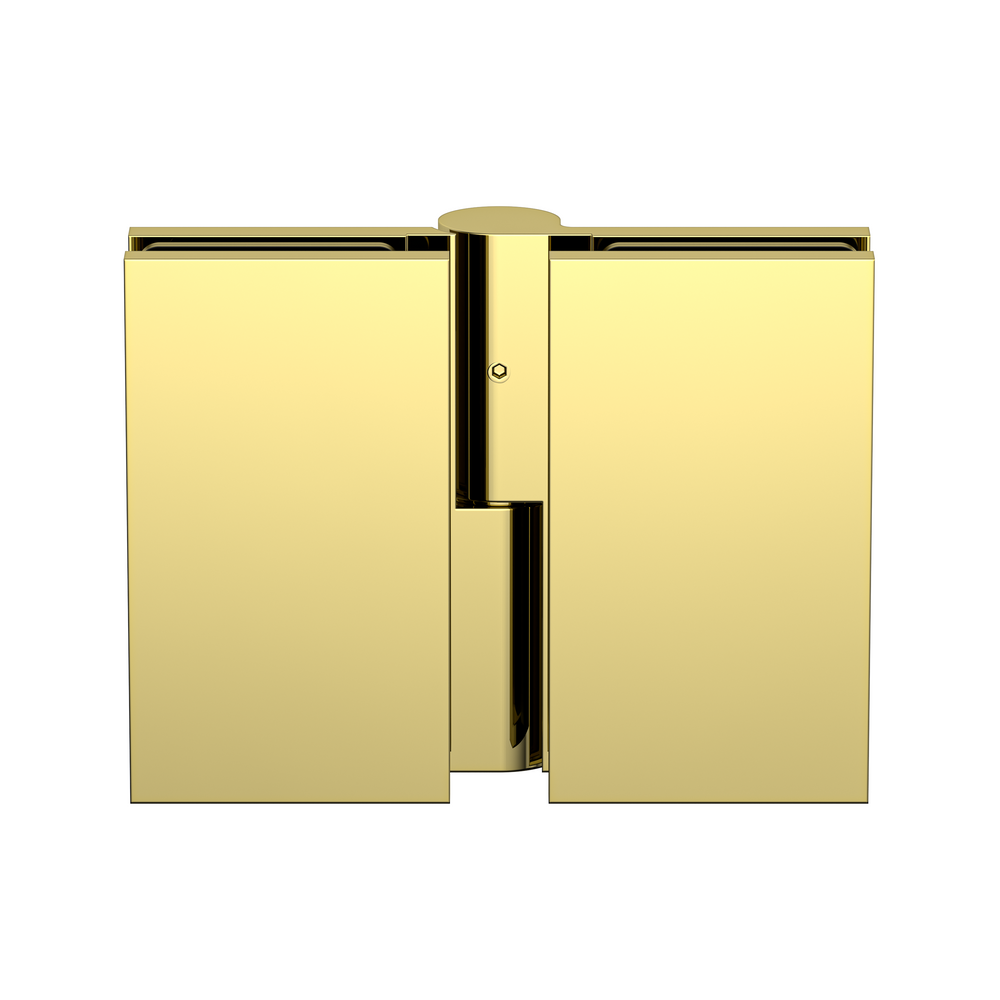 Boston Heavy Duty Glass to Glass Left Hand Bifold Hinge Polished Gold