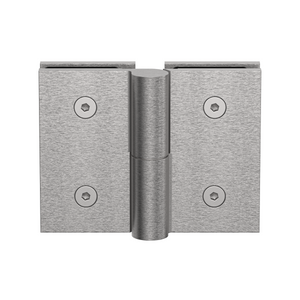 Boston Heavy Duty Glass to Glass Left Hand Bifold Hinge Satin Nickel