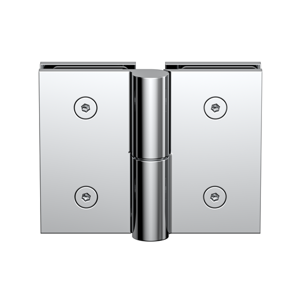 Boston Heavy Duty Glass to Glass Left Hand Bifold Hinge Satin Chrome