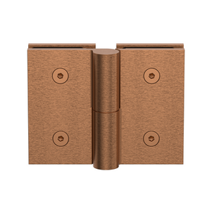 Boston Heavy Duty Glass to Glass Left Hand Bifold Hinge Brushed Rose Gold