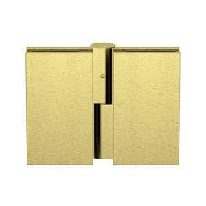 Boston Heavy Duty Glass to Glass Right Hand Bifold Hinge Raw Brushed Brass