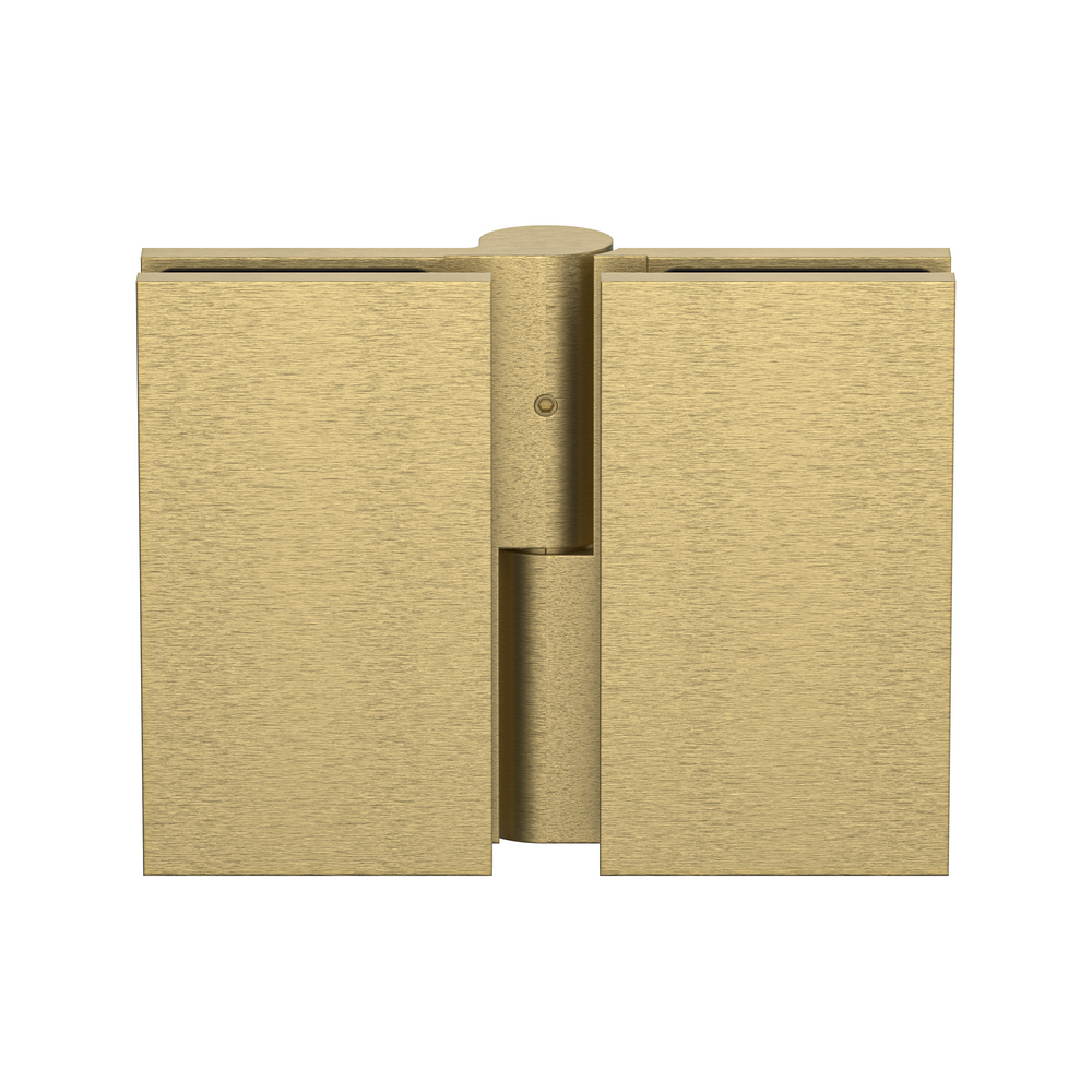 Boston Glass to Glass Right Hand Bifold Hinge Soft Gold Brushed