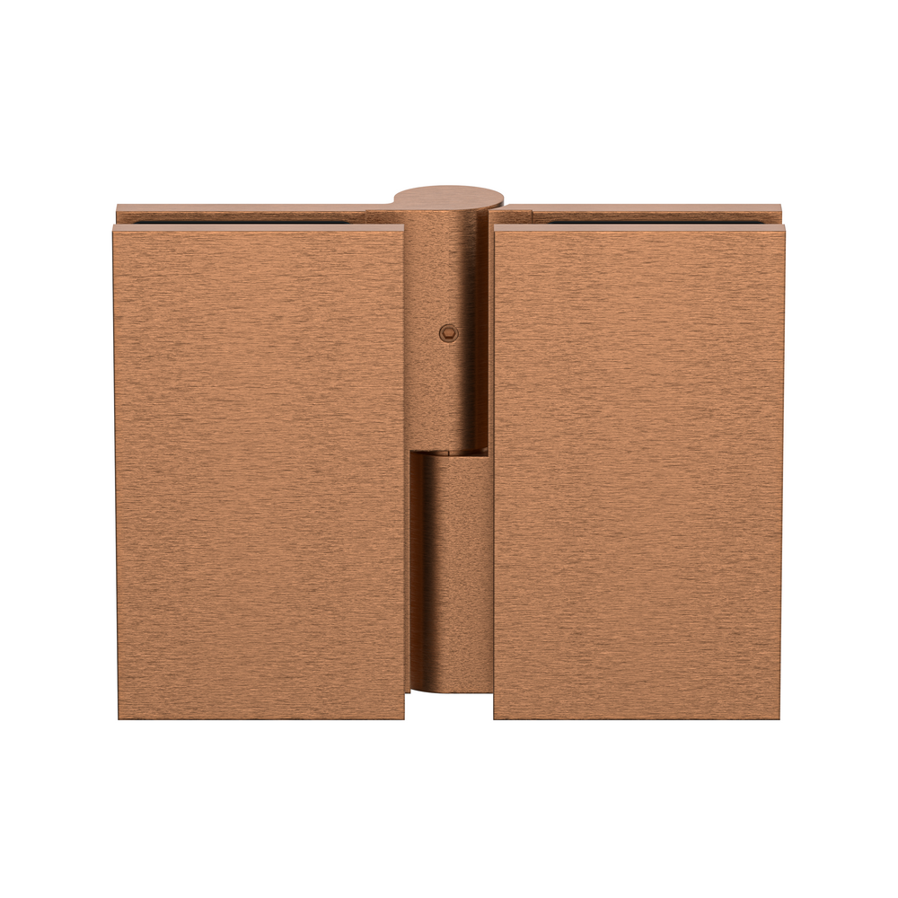 Boston Heavy Duty Glass to Glass Right Hand Bifold Hinge Brushed Rose Gold