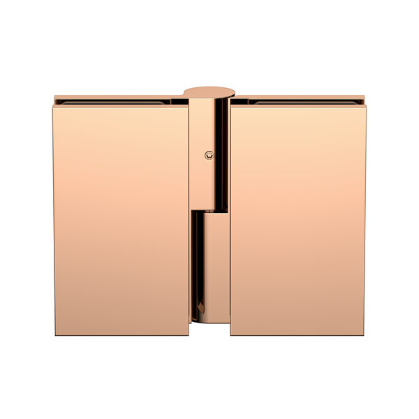 Boston Heavy Duty Glass to Glass Right Hand Bifold Hinge Polished Rose Gold