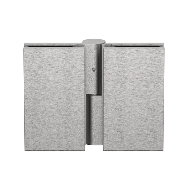 Boston Heavy Duty Glass to Glass Right Hand Bifold Hinge Satin Nickel