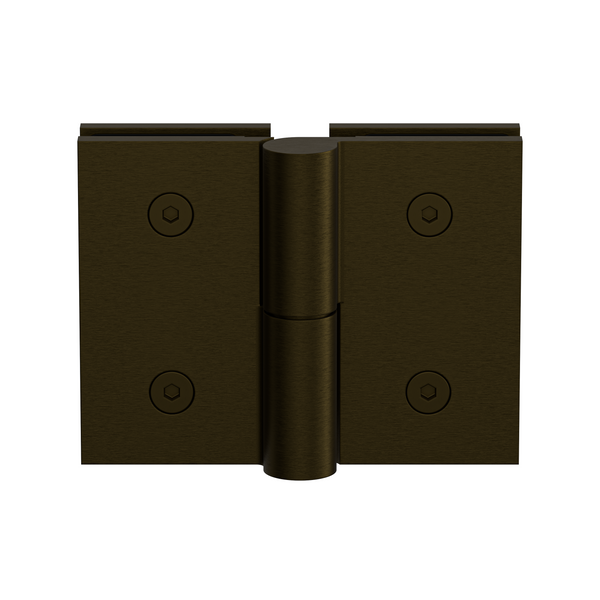 Boston Glass to Glass Right Hand Bifold Hinge Antique Brass
