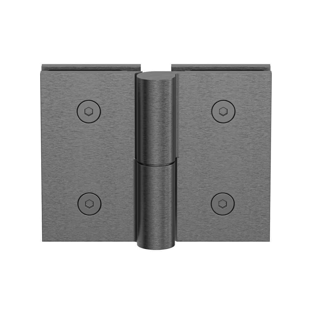 Boston Glass to Glass Right Hand Bifold Hinge Brushed Gun Metal