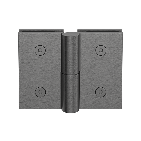 Boston Glass to Glass Right Hand Bifold Hinge Brushed Gun Metal