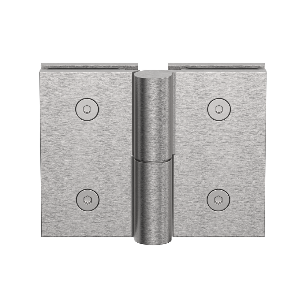 Boston Glass to Glass Right Hand Bifold Hinge Satin Nickel