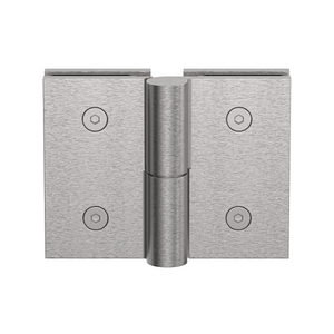 Boston Heavy Duty Glass to Glass Right Hand Bifold Hinge Satin Nickel