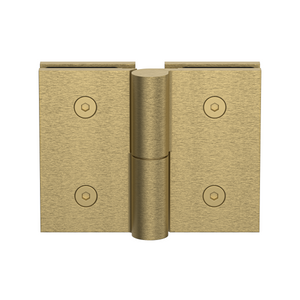 Boston Glass to Glass Right Hand Bifold Hinge Soft Gold Brushed